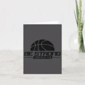 Joshua 1_9-strong &amp; Courageous Basketball Them カード (正面)