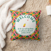 Joshua 24:15クリスチャン・グレナダ・ウェルカム クッション (ブランケット)