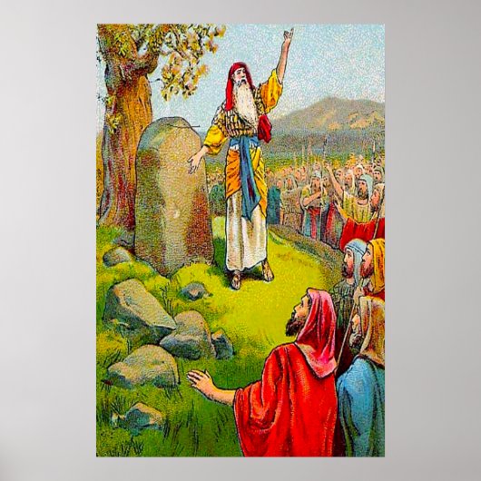 Joshua 24:1-15 Joshua's Farewell poster ポスター (正面)