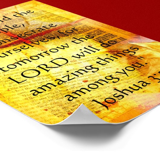 Joshua 3:5ポスター ポスター (角)