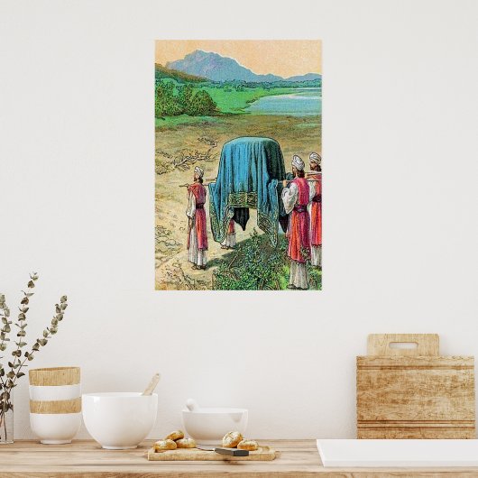 Joshua 3 God Stops the Jordan River poster ポスター (キッチン)