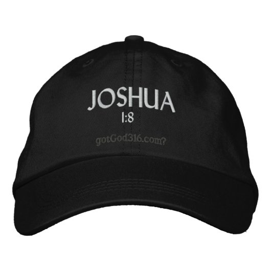 JOSHUA gotGod316.com 1:8 刺繍入りキャップ (正面)