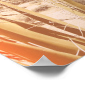 Joshua Treeのカラー光漏れ大きい石 ポスター (角)