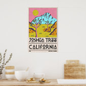 Joshua Tree Art Print Mid-Century Desert Scene ポスター (キッチン)