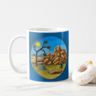 Joshua Tree- Fish Rock Button コーヒーマグカップ