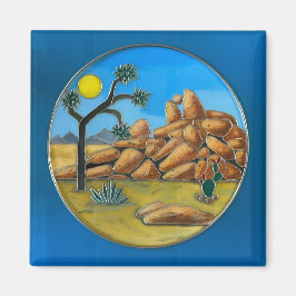 Joshua Tree- Fish Rock Button マグネット