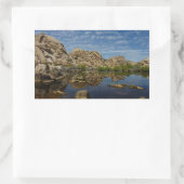 Joshua Tree Iでのバーカーダムの反射 長方形シール (バッグ)