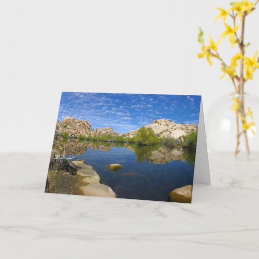 Joshua Tree IIでのバーカーダムの反射 カード (黄色い花)