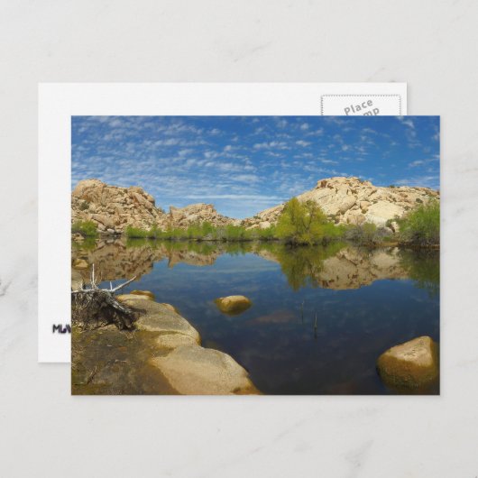 Joshua Tree IIでのバーカーダムの反射 ポストカード (正面/裏面)