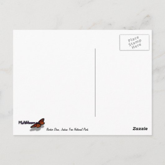 Joshua Tree IIでのバーカーダムの反射 ポストカード (裏面)