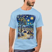 Joshua Tree Mojave Desert Hiking Modern Dreamlike Tシャツ (正面)