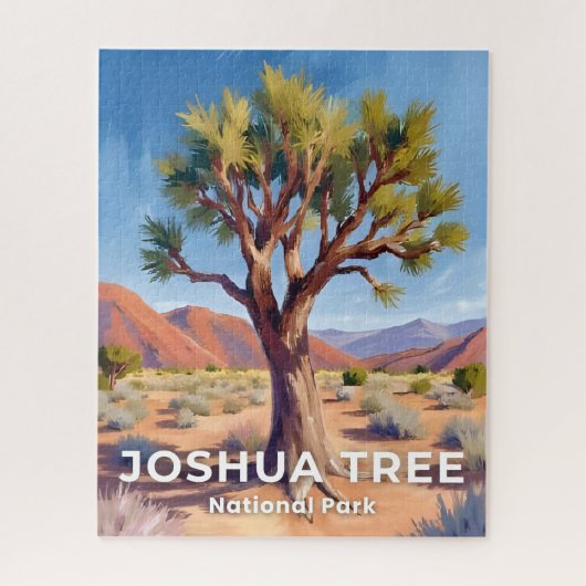 Joshua Tree National Park California Travel Art ジグソーパズル (縦)