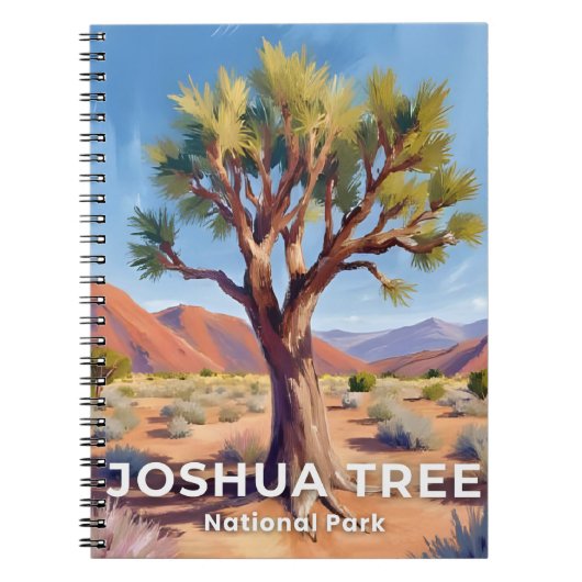Joshua Tree National Park California Travel Art ノートブック (正面)