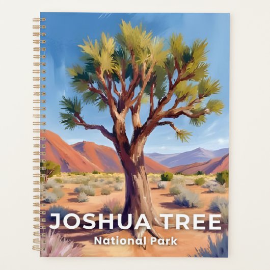 Joshua Tree National Park California Travel Art プランナー手帳 (正面)