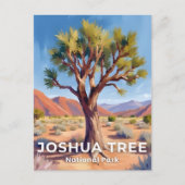 Joshua Tree National Park California Travel Art ポストカード (正面)