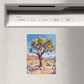 Joshua Tree National Park California Travel Art マグネット (インサイチュ (食洗機))