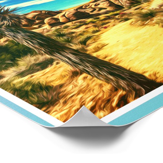 JOSHUA TREE NATIONAL PARK - CALIFORNIA US ポスター (角)