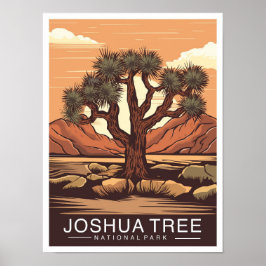 Joshua Tree National Park California USA Travel ポスター