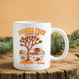 Joshua Tree National Park Vintage Desert Design コーヒーマグカップ