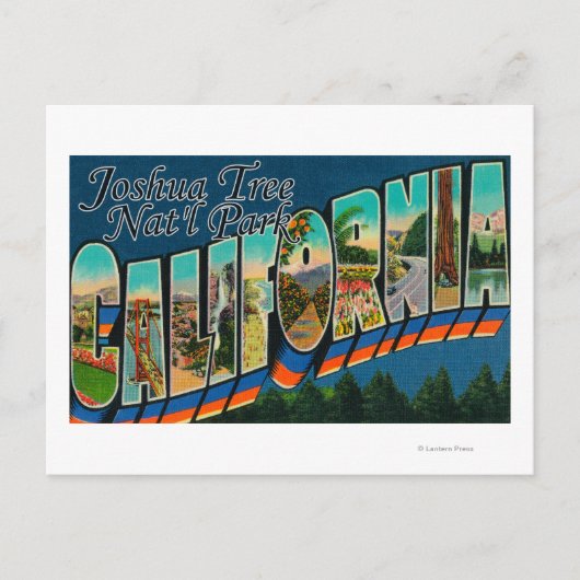 Joshua Tree Nat'l Park, CA – ラージレターシーン ポストカード (正面)