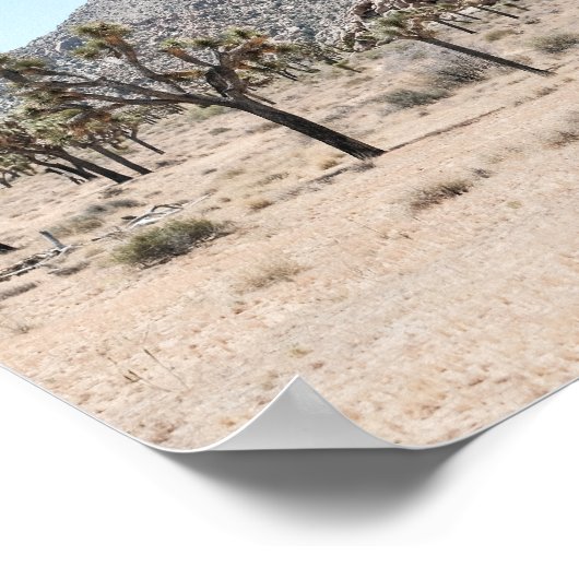 Joshua Tree Park Print Poster Paper (Semi-Gloss) ポスター (角)