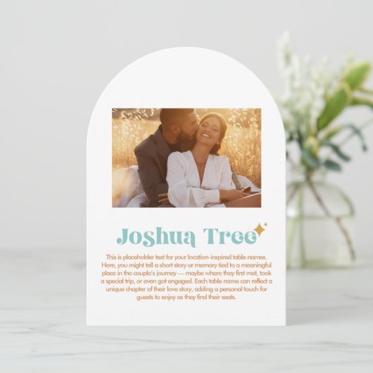 Joshua Tree Table Number 招待状 (スタンド正面)