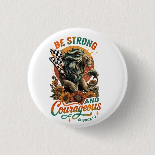 Joshus 1:9  缶バッジ (正面)