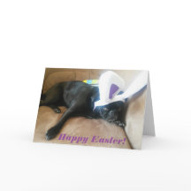 Josieのバニーの耳のイースターカード