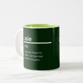 Josie Personalized Name Coffee Mug ツートーンマグカップ (正面左)