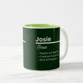 Josie Personalized Name Coffee Mug ツートーンマグカップ (正面右)