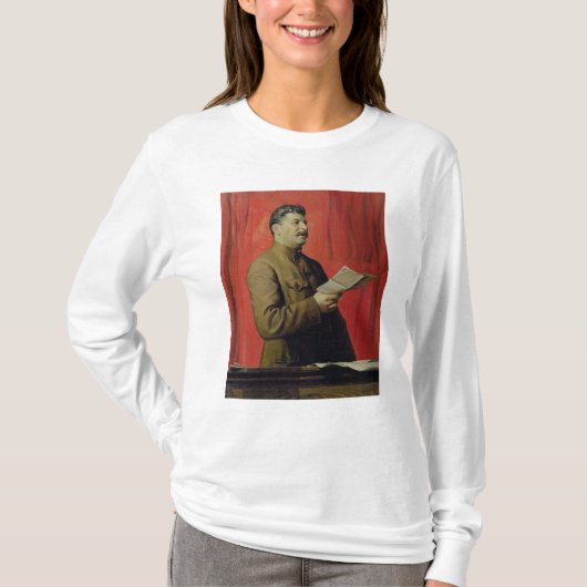 Josifスターリン1933年のポートレート Tシャツ (正面)