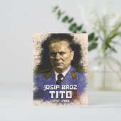 Josip Broz Tito 1892年~1980年SFRJ会長 ポストカード (スタンド正面)