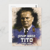 Josip Broz Tito 1892年~1980年SFRJ会長 ポストカード (正面/裏面)
