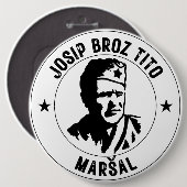 Josip Broz Tito Maršal 缶バッジ (正面&裏面)