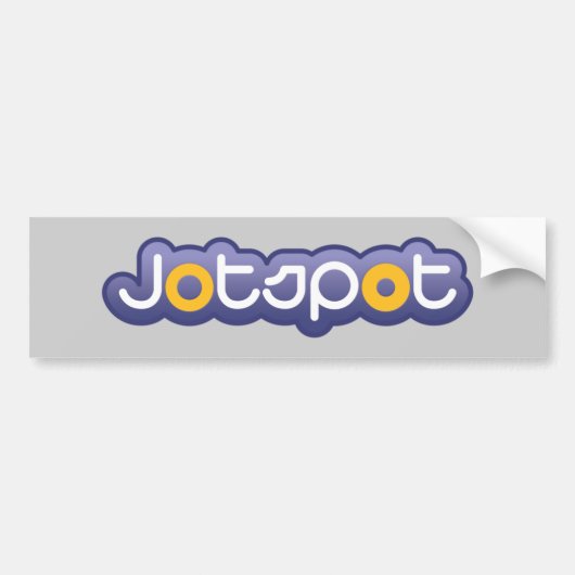 Jotspotのバンパーステッカー バンパーステッカー (正面)