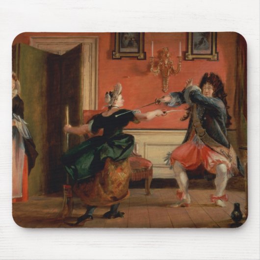 Jourdainは彼の女中を囲います マウスパッド (正面)