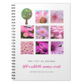 Journalパーソナライズされた ADD PHOTOSと文字 ノートブック (正面)