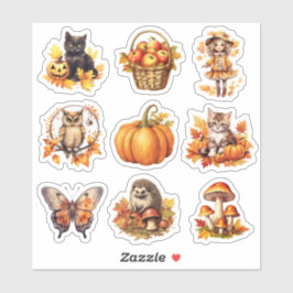 Journal秋の水の色のスクラップブック文房具 シール