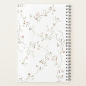 Journal パーソナライズされた – 水フェミニン色 ノートブック (裏面)