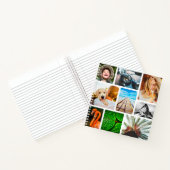 Journal パーソナライズされた 18 Photo Collage白い枠 ノートブック (内部)