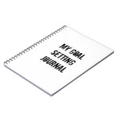 JOURNAL – マイゴール ノートブック (左側)