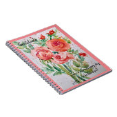 Journal – 「感謝」 – サンゴのバラ ノートブック (右側)