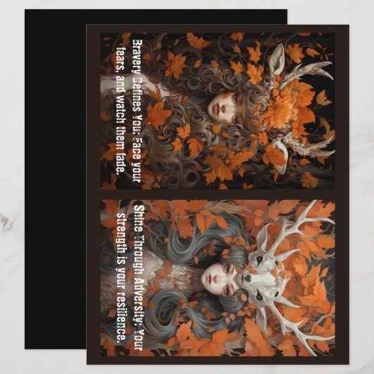 Journal Decor Braveryモチベーション・インスピレーション (正面/裏面)