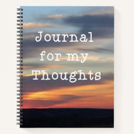 Journal For My Thoughts Sunset ノートブック