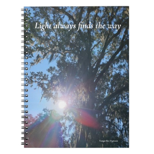 Journal - Light Always Finds the Way ノートブック (正面)