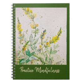 Journal-"Mindfulness" – 松の花Mtn Wildflowers ノートブック