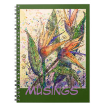 Journal/Notebook- Birds of Paradise "Musings"