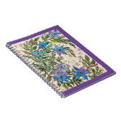Journal/Notebook- Blue Star Flower ノートブック (右側)