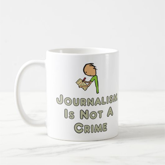 Journalism Is Not A Crime コーヒーマグカップ (左)