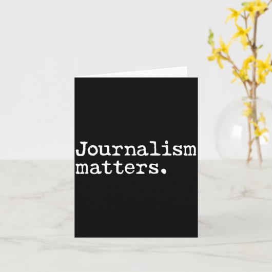 Journalism Matters Support Fee Press Freedom of カード (黄色い花)